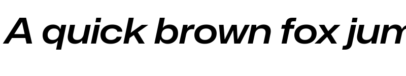 Preview of Mona-Sans SemiBold Wide Italic font