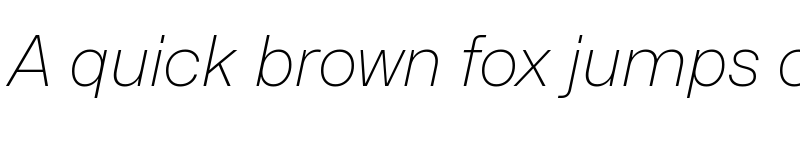 Preview of Mona-Sans UltraLight Italic font