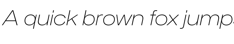 Preview of Mona-Sans UltraLight Wide Italic font