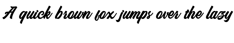 Preview of Monamour Italic font