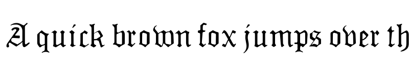 Preview of MonAmourFraktur Regular font