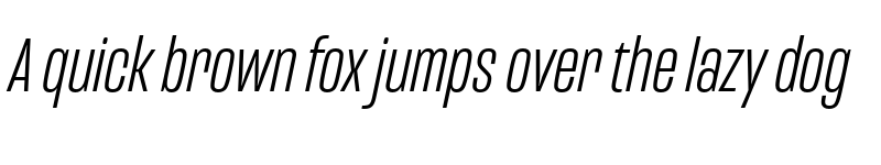 Preview of Mongoose Light Italic font