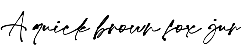 Preview of Monita Signature PERSONAL USE Bold font