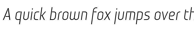 Preview of Monitorica Italic font
