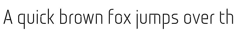 Preview of Monitorica Regular font