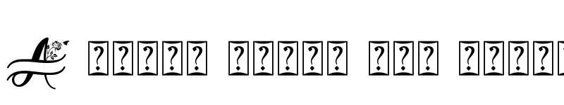 Preview of Monogram Butterfly Regular font