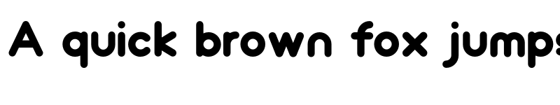 Preview of Monoround Regular font