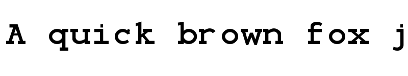 Preview of Monospace Bold font