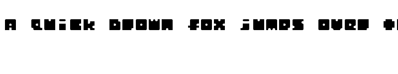 Preview of Monosquare Extended Regular font