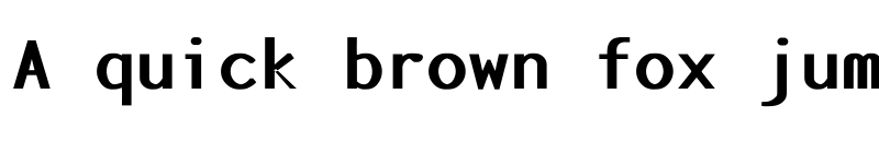 Preview of Monotony Regular font