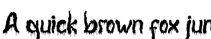 Preview of Monster Blood Regular font