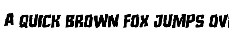 Preview of Monster Hunter Staggered Rotalic Italic font