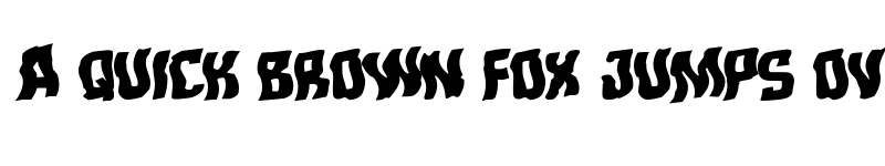 Preview of Monster Hunter Warped Rotalic Italic font