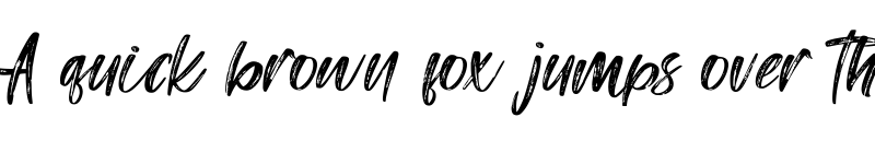 Preview of Monster School Brush font