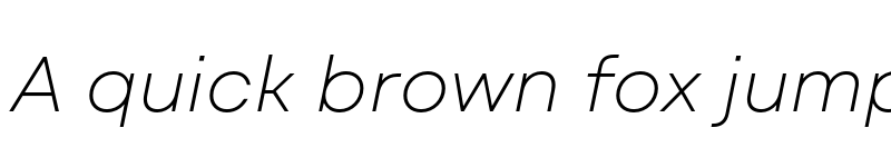 Preview of Mont Blanc-Trial ExtraLight Italic font