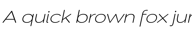 Preview of Montag Light Oblique font