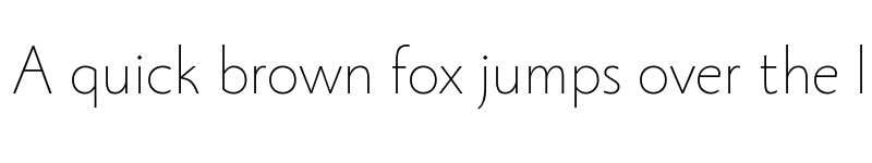 Preview of Monterchi Sans Trial Thin font