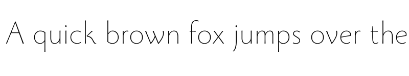 Preview of Monterchi Trial Thin font