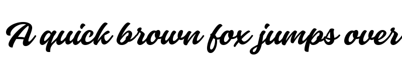 Preview of Monteria Regular font