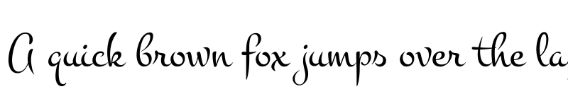 Preview of Montez Regular font