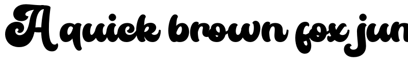 Preview of Monthstage Regular font