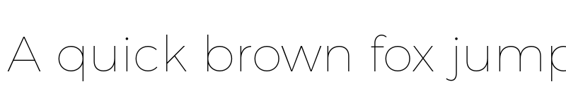 Preview of Montserrat Hairline font