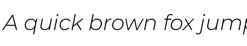 Preview of Montserrat Light Italic font