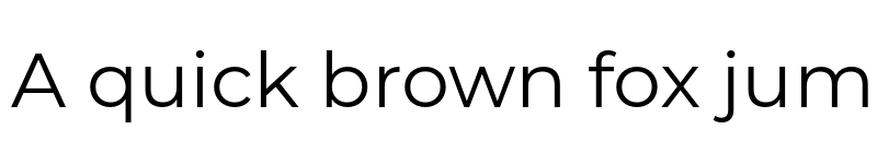 Preview of Montserrat Regular font