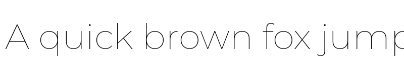 Preview of Montserrat Thin font