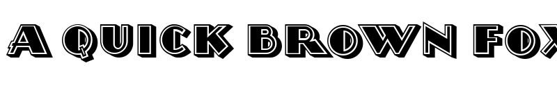 Preview of Morava Filled Regular font