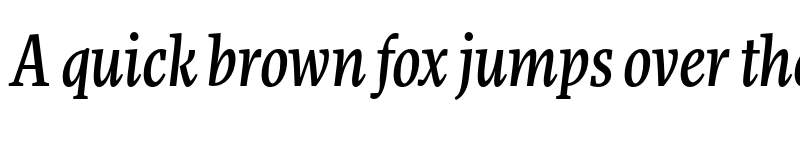 Preview of More Pro Cond Medium Italic font