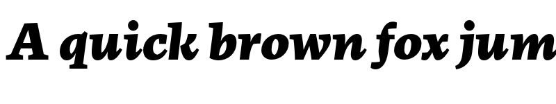 Preview of More Pro Wide Black Italic font