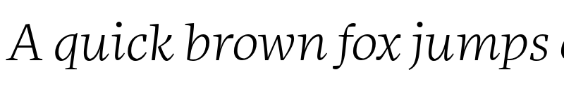 Preview of More Pro Wide Light Italic font