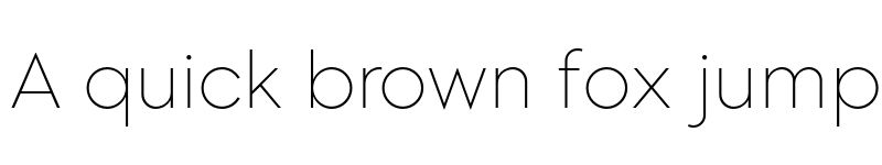 Preview of Morn Thin font