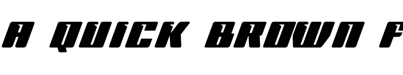 Preview of MORSPEED Italic font