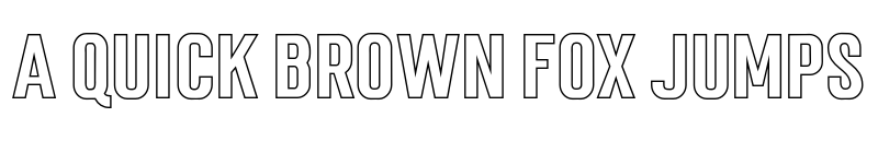 Preview of Mostin Outline font