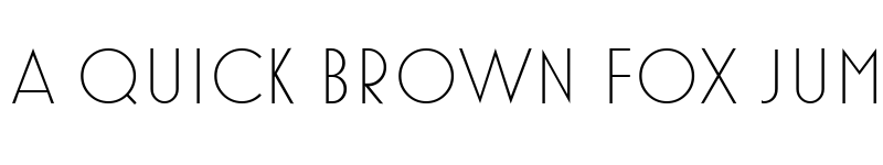 Preview of MostraOneLight Regular font