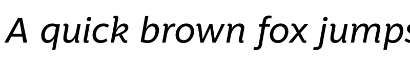 Preview of Motiva Sans Regular Italic font