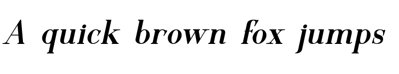 Preview of Motzeda Italic font