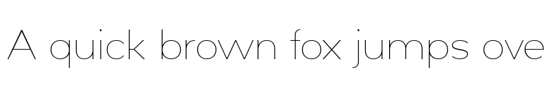 Preview of Moula Thin font