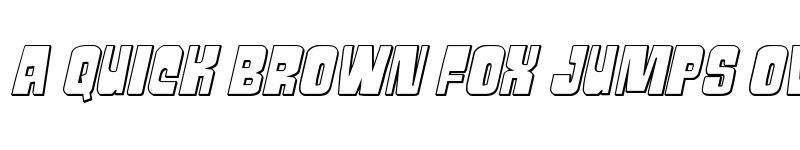 Preview of Movie Monster 3D Italic Regular font