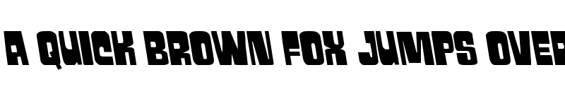 Preview of Movie Monster Semi-Leftalic Regular font