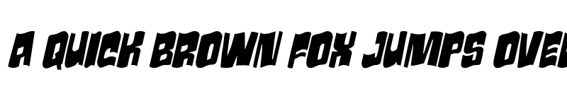 Preview of Movie Monster Wavy 2 Italic Regular font