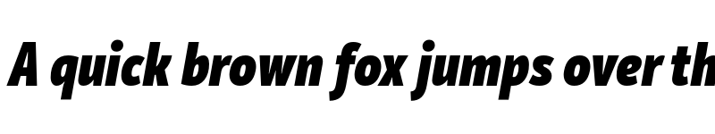 Preview of Mozer Black Italic font