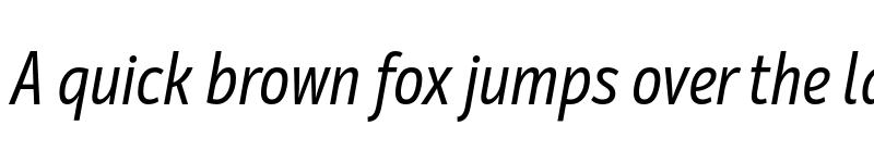 Preview of Mozer Regular Italic font