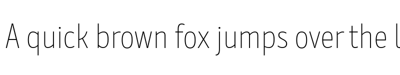 Preview of Mozer Thin font