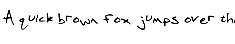 Preview of MPOK hand Medium font