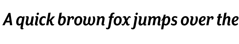 Preview of Mr Eaves XL San Nar OT Bold Italic font