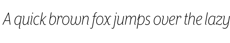 Preview of Mr Eaves XL San Nar OT Light Italic font