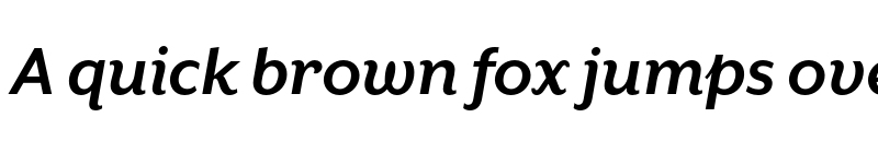 Preview of Mr Eaves XL San OT Bold Italic font